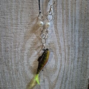 Charming Fishing Lure Pendant Necklace